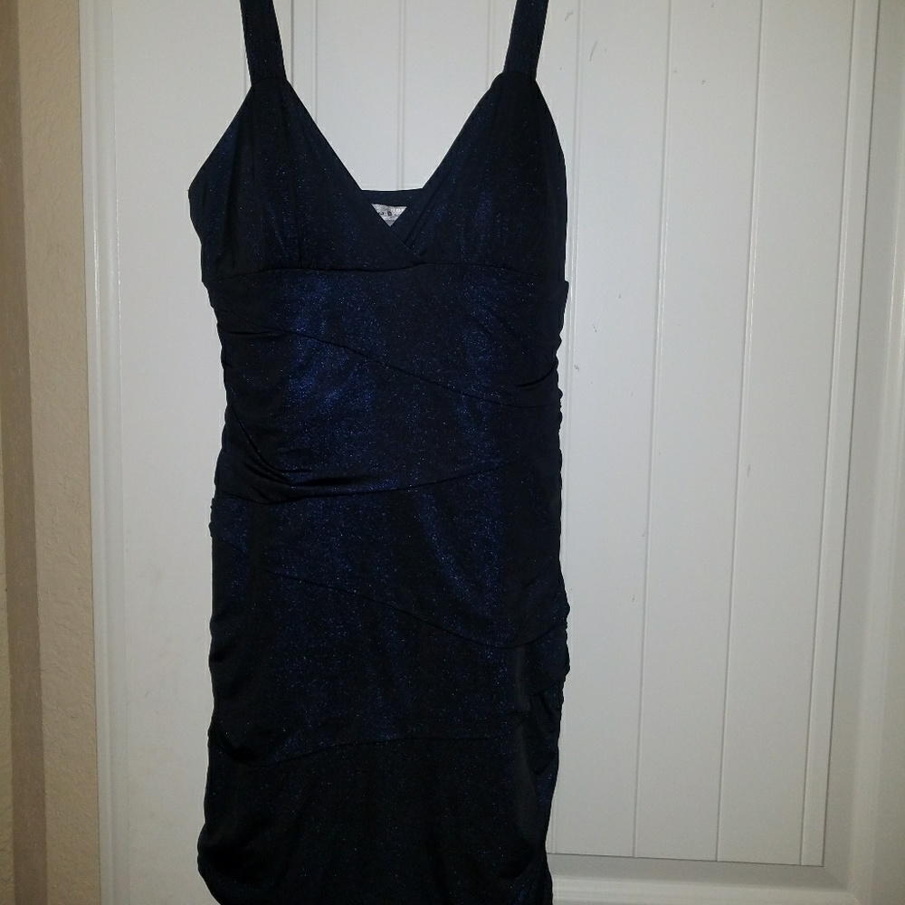 Mini blue dress